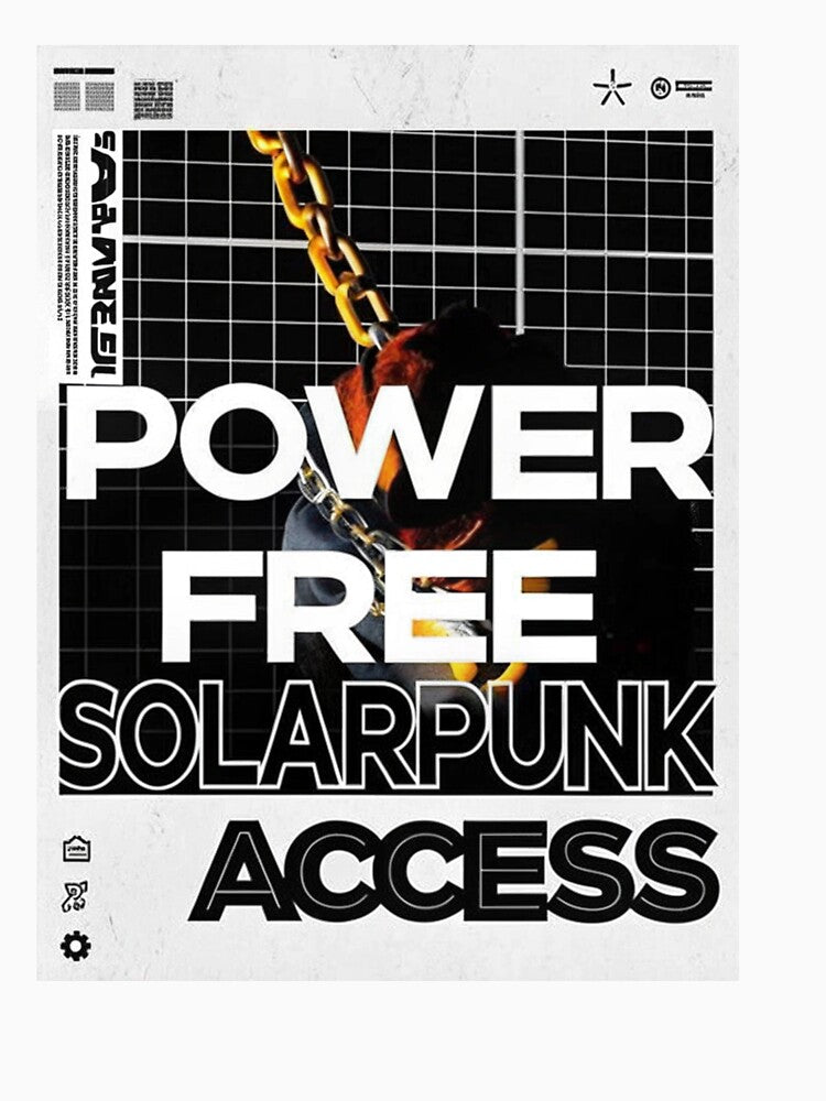 Solarpunk Poster Free Access by Raw-Ink