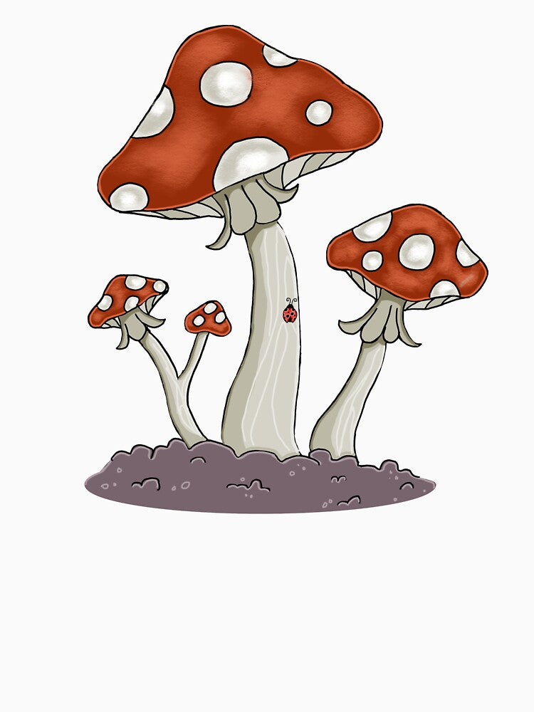 Red Mushrooms by mapes-stickers