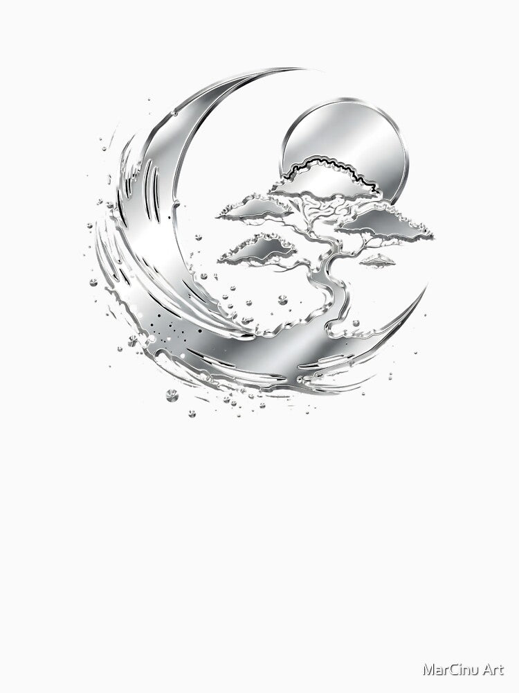 Chrome Bonsai Liquid Metal Cyber Art 2026Liquid Metal by MarCinu Art