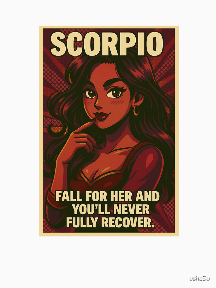 Scorpio Zodiac Girl Pop Art: Fall for Her and You’ll Never Fully Recover by usha5o