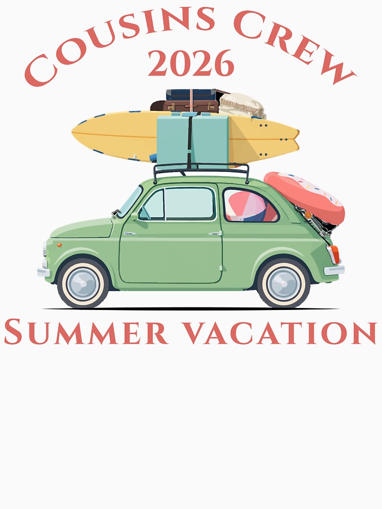 Cousins Crew 2026 Summer Vacation Shirt – Family Beach Road Trip Matching Outfit by PixelWaveBD