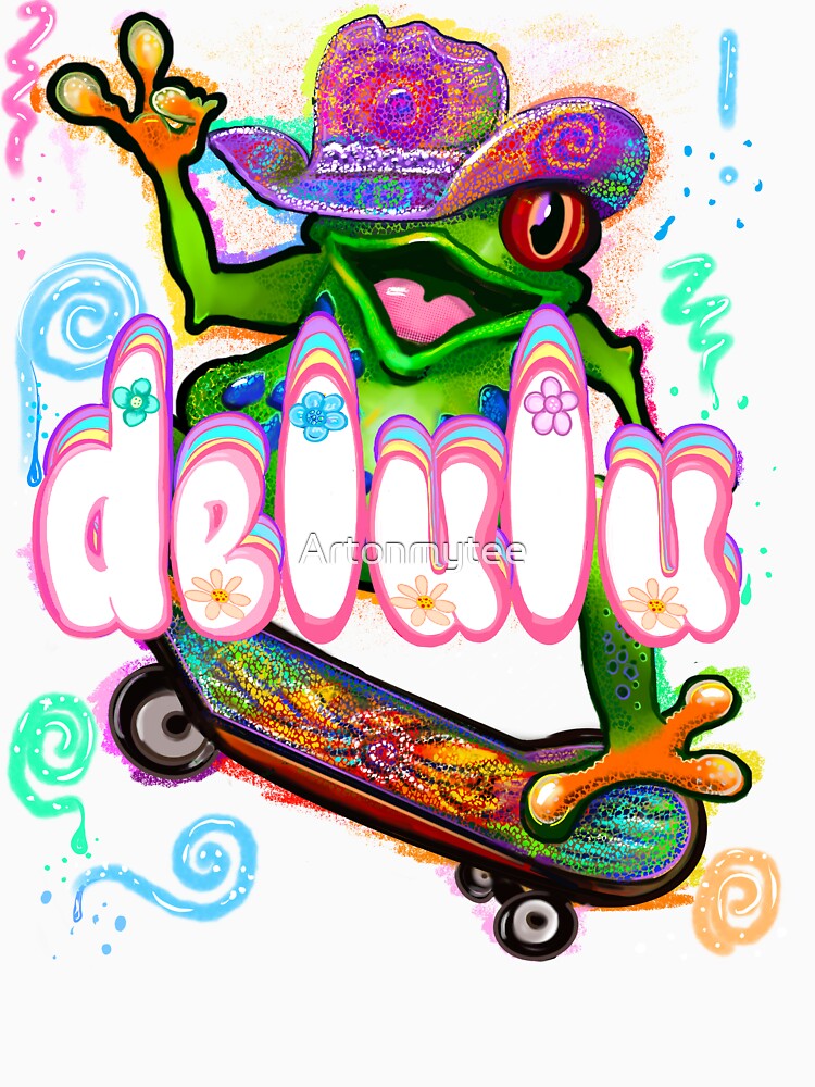 Delulu Frog sarcastic funny humor by Artonmytee
