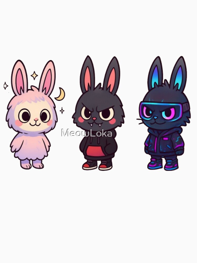 Pack de 3 Labubu Style – Dreamy, Streetwear & Cyberpunk by MeowLoka ⭐⭐⭐⭐