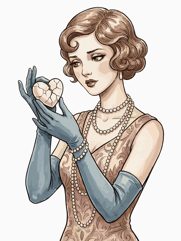 Vintage Coquette: Pearl Heartbreaker by bapupa