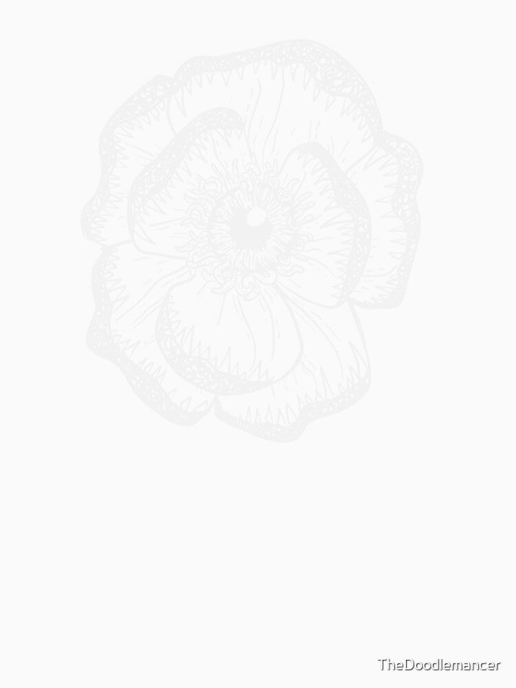 Toothy magnolia: surreal flower white by TheDoodlemancer