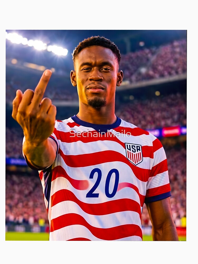Folarin Balogun middle finger United States by SechainMailo