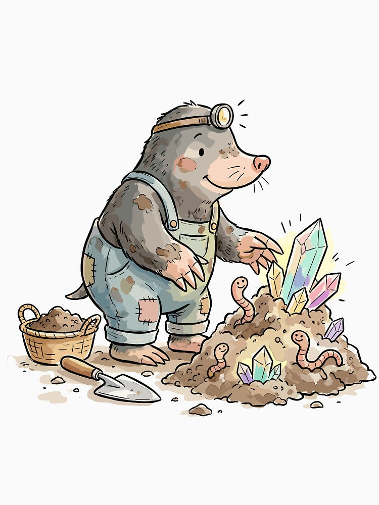 Goblincore Aesthetic: Root-Digger Mole by bapupa
