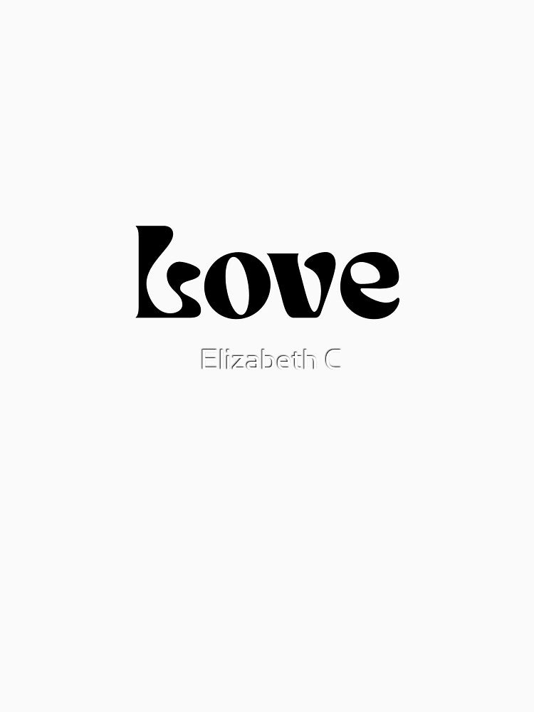 Love Daily Affirmation Modern Typography 2026 by ElizabethCoelho