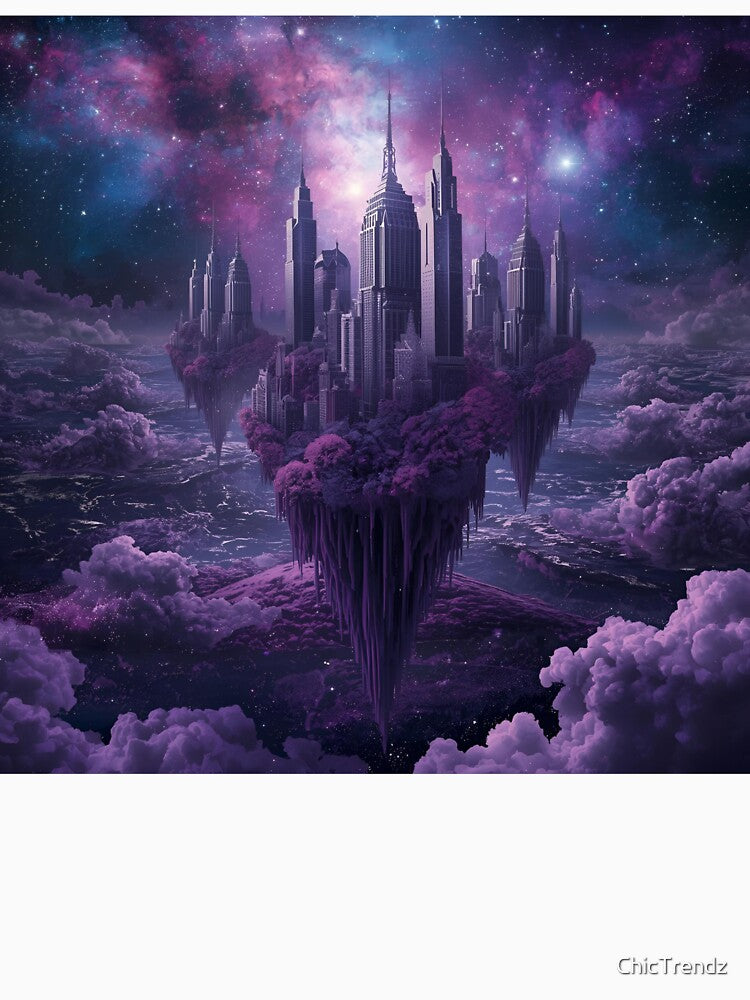 Dreamcore Skyline in Cosmic Drift by ChicTrendz