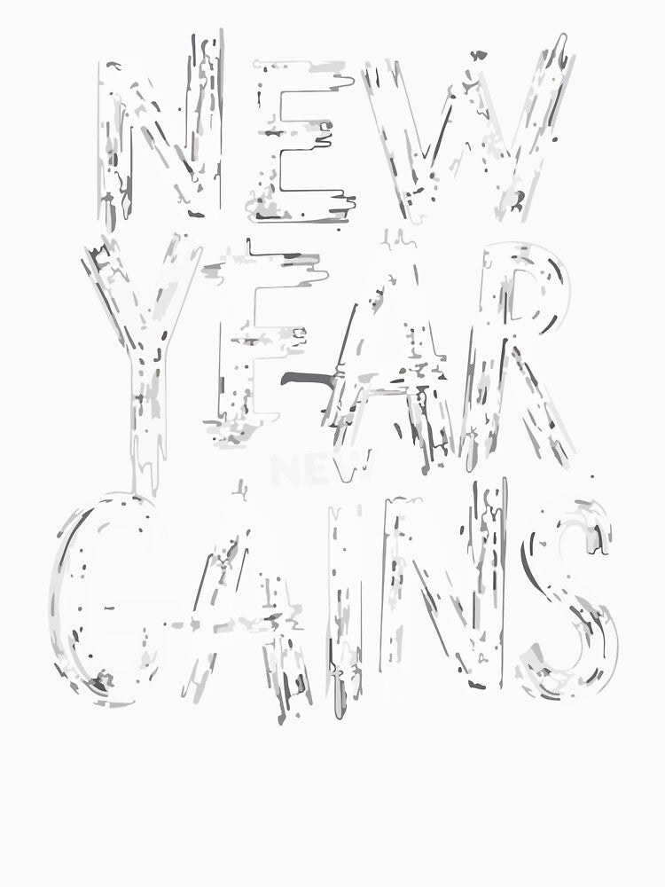 New Year New Gains - Funny Gym Fitness Motivation - Distressed Vintage Workout 2026 by Design-Pro-21
