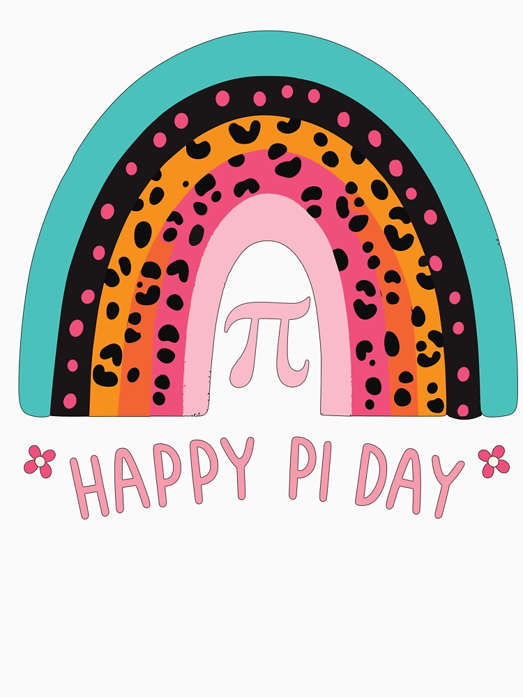 Happy Pi Day 3.14 Colorful Rainbow by Thomas Remmers