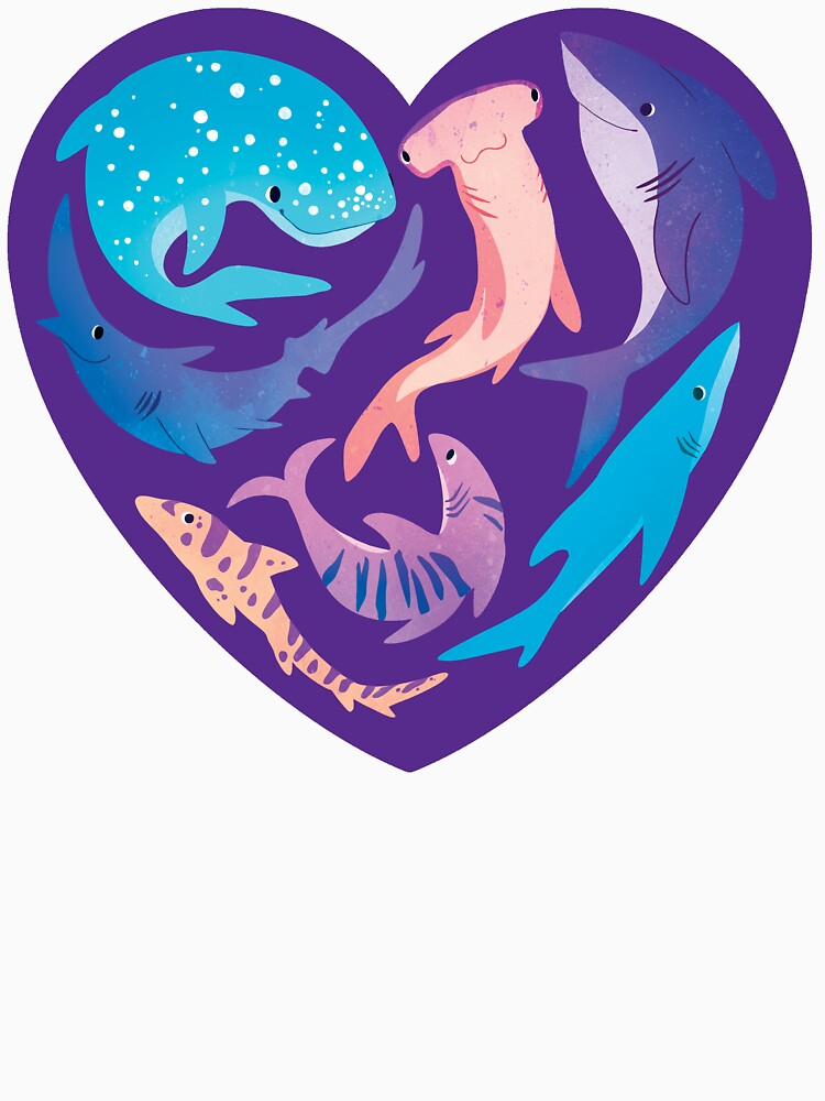 For the Love Of Sharks by stillustrated