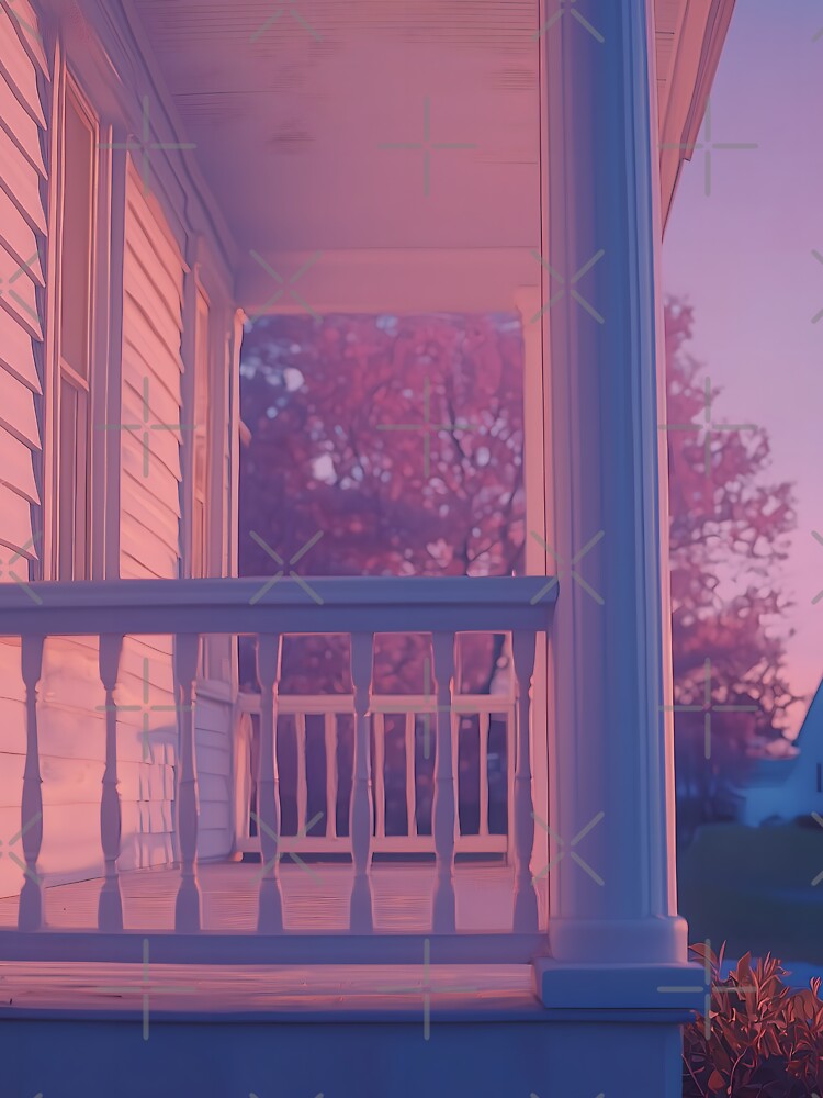Twilight on the Porch by Viktor Surzhko