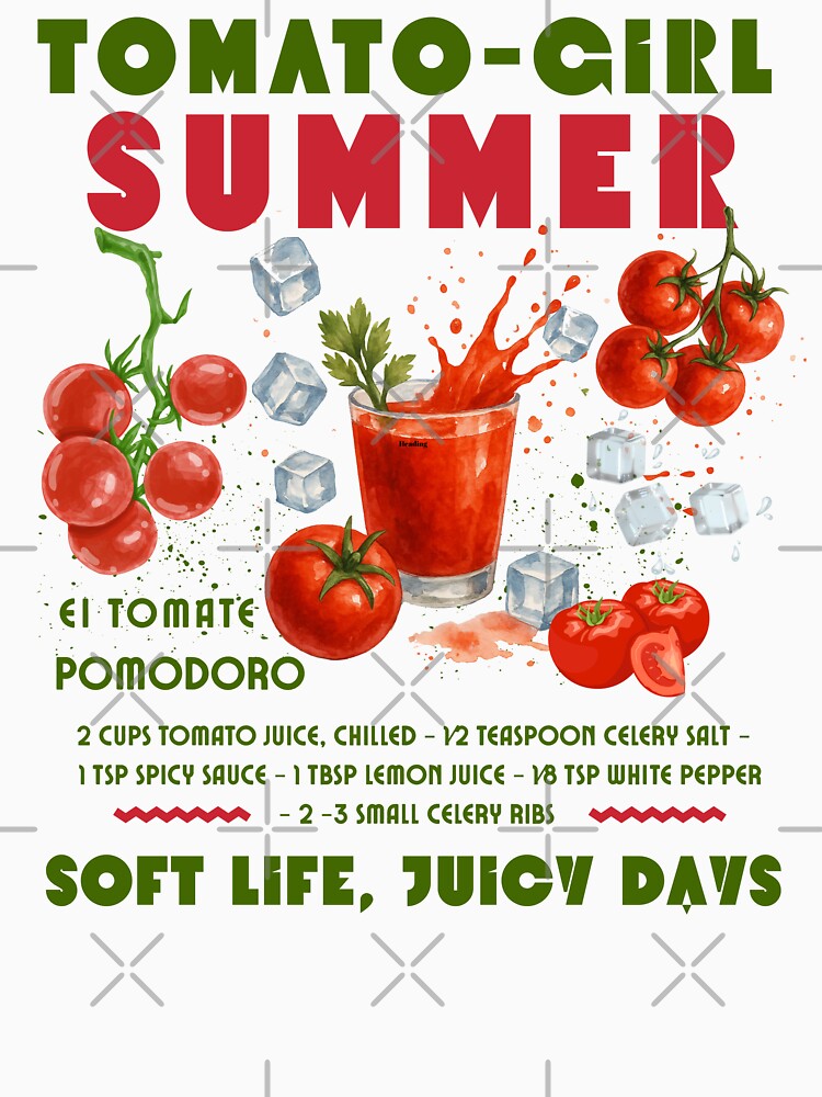 Tomato Girl Summer Aesthetic Mocktail Recipe Soft Life Juicy Days by BeaverFriends