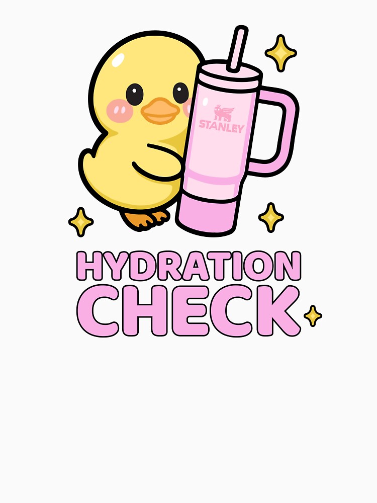 Hydration Check Duck Cute Kawaii by reka-designs