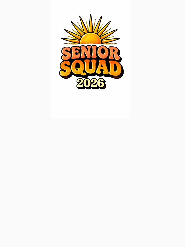 Senior Squad 2026 Graduation Retro Sunset Design by GraffKingz