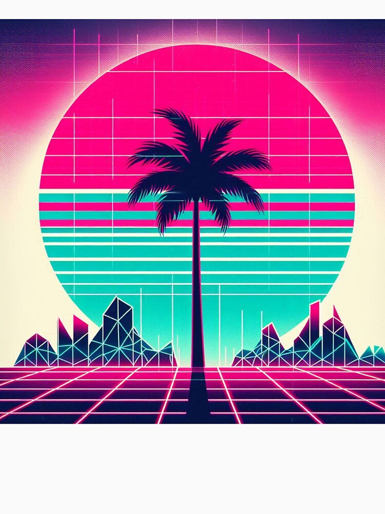 Synthwave Sunset – Retro Palm Dreamscape by Dogandesighn
