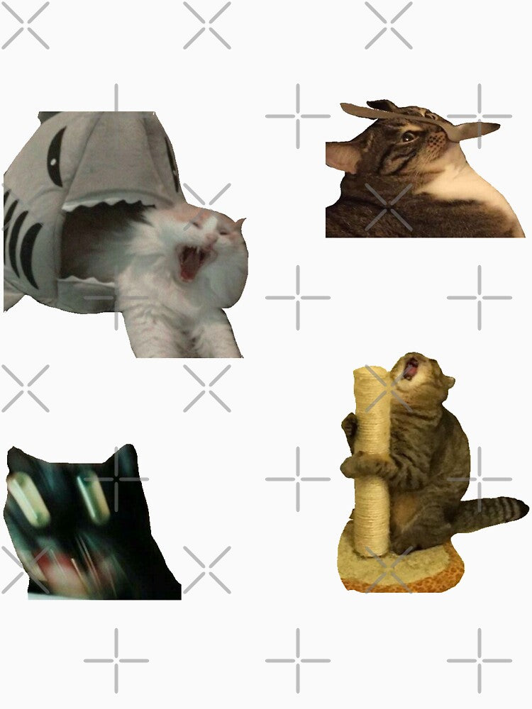 chaotic dumb cats meme pack by dlsiart