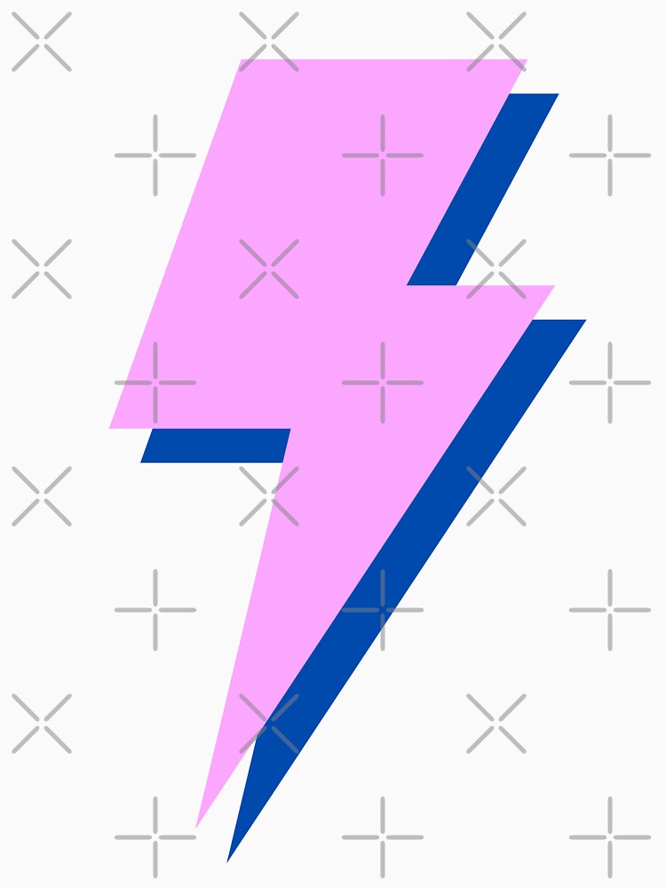 Preppy pink and blue lightning bolt by SUUSCK ★