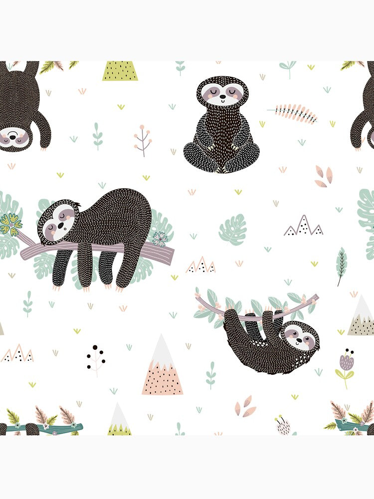 Pastel Vintage Sloth by ArtCreations79