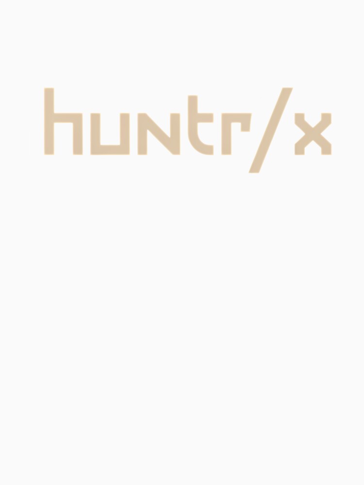 Huntr/x Minimal Beige Logo - Soft Aesthetic K-pop Design by Fidgetytame