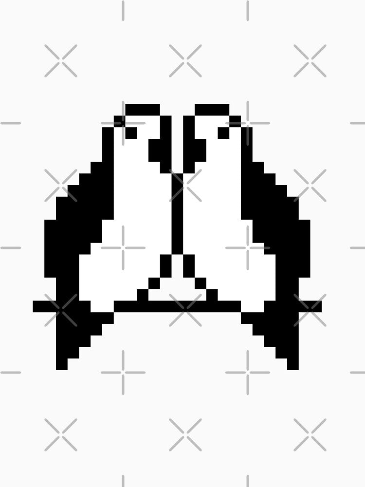 Retro Pixel Love Birds Sprite by Geckoco