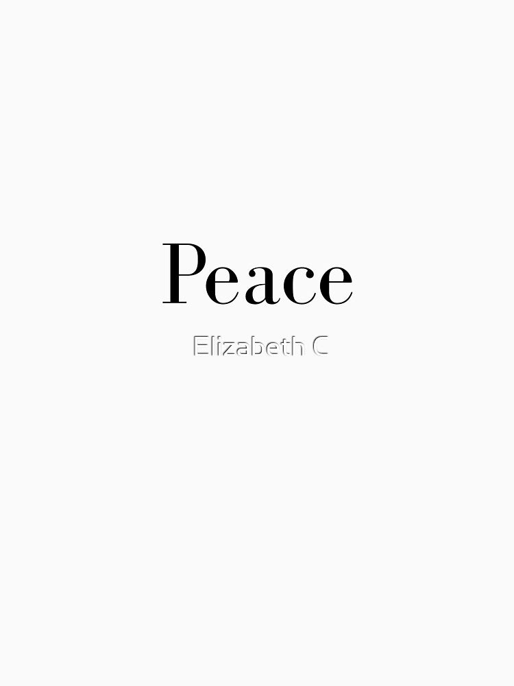 Peace Daily Minimalist Affirmation Inner Peace 2026 by ElizabethCoelho