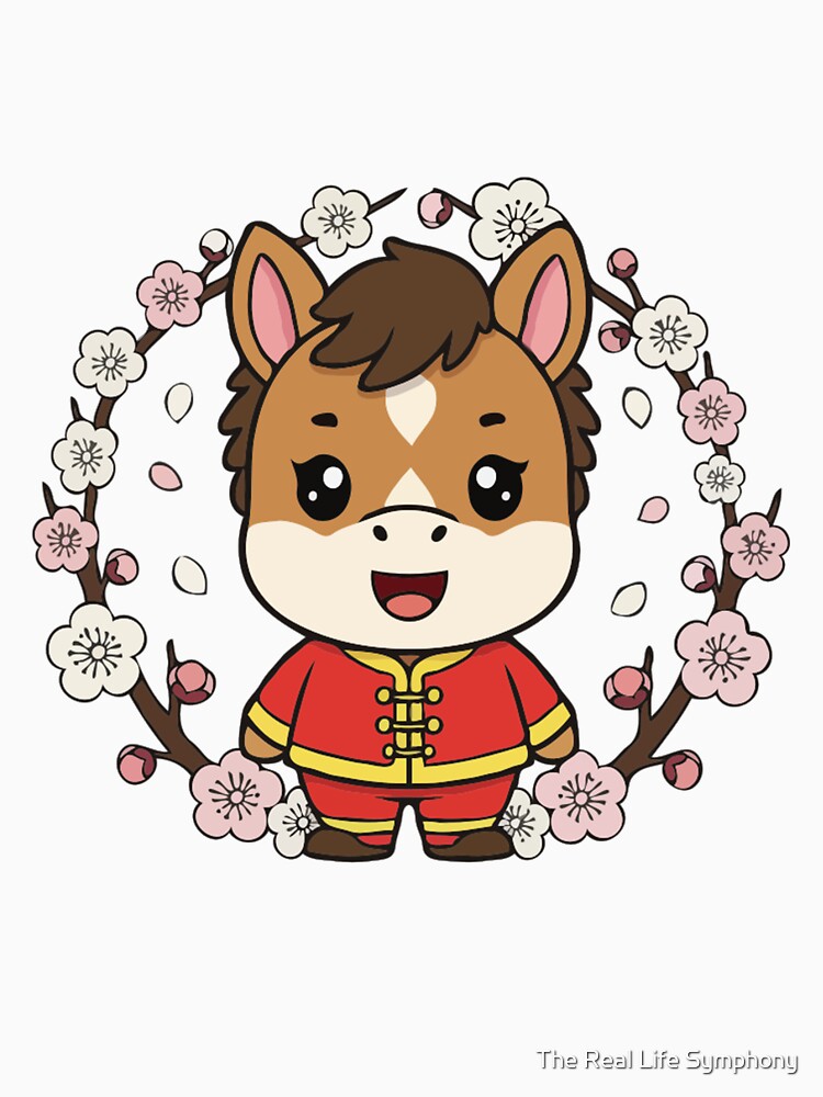 Cute Year of the Horse Cartoon | Baby Horse Zodiac Art by The Real Life Symphony