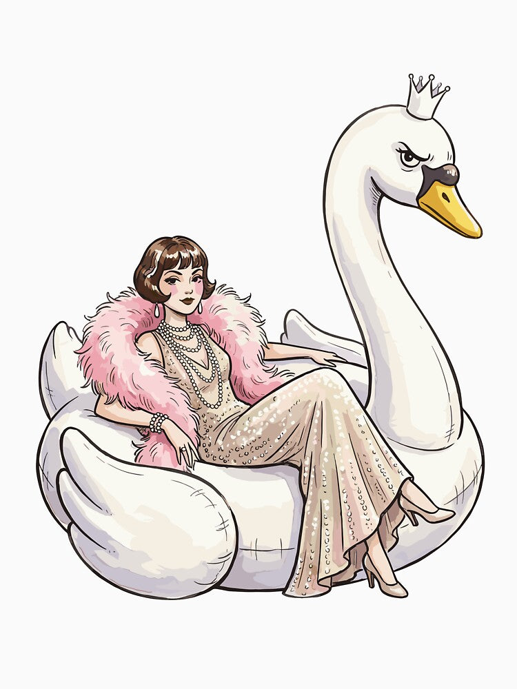 Vintage Coquette: The Unamused Swan by bapupa