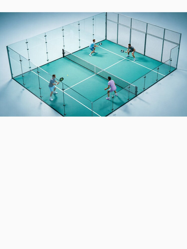 Aerial Padel Court Render by ticzla95