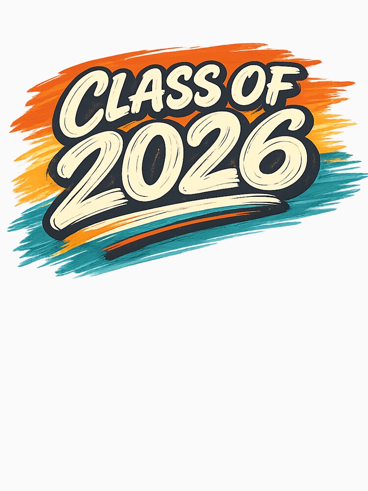Class of 2026 Retro Brush Stroke Graduation by PunchDrop