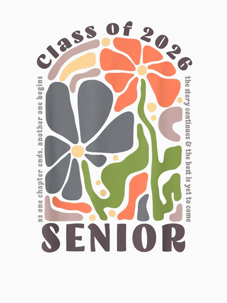 Senior 2026 Boho Floral Class of 2026 High School Senior by Boutkimaewab