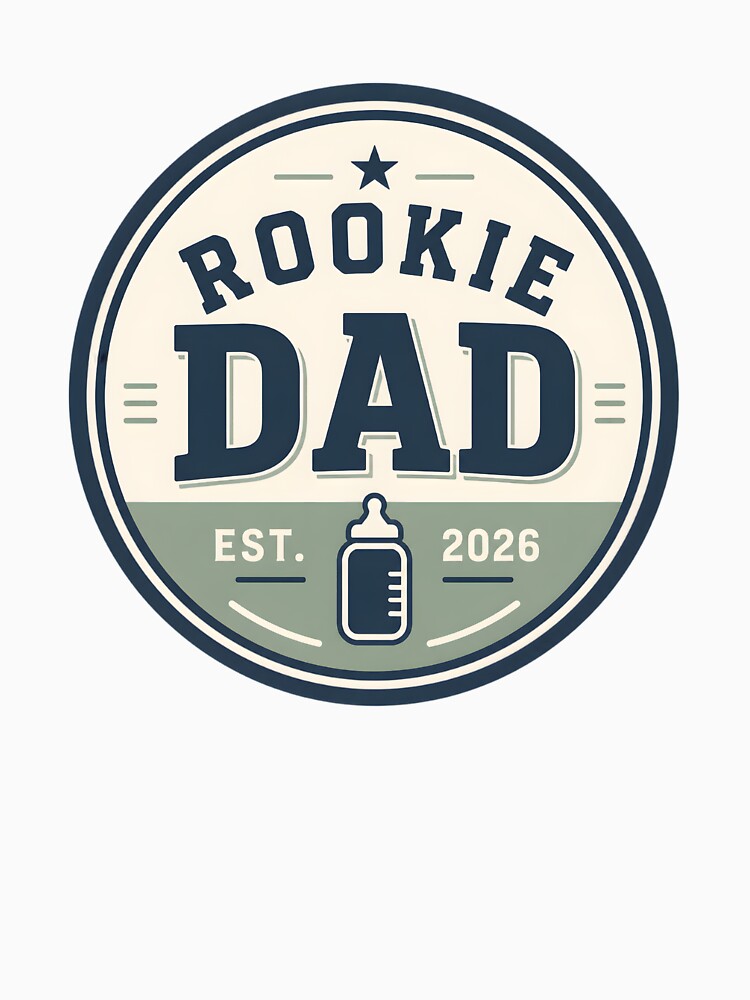 Rookie Dad Est 2026 Sticker New Dad Baby Announcement by FestivityFinds