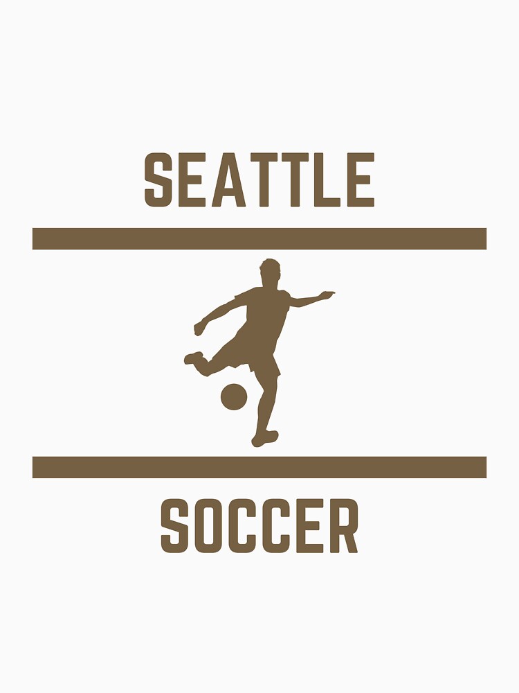 Gold Color Seattle Soccer by IssaraStudio