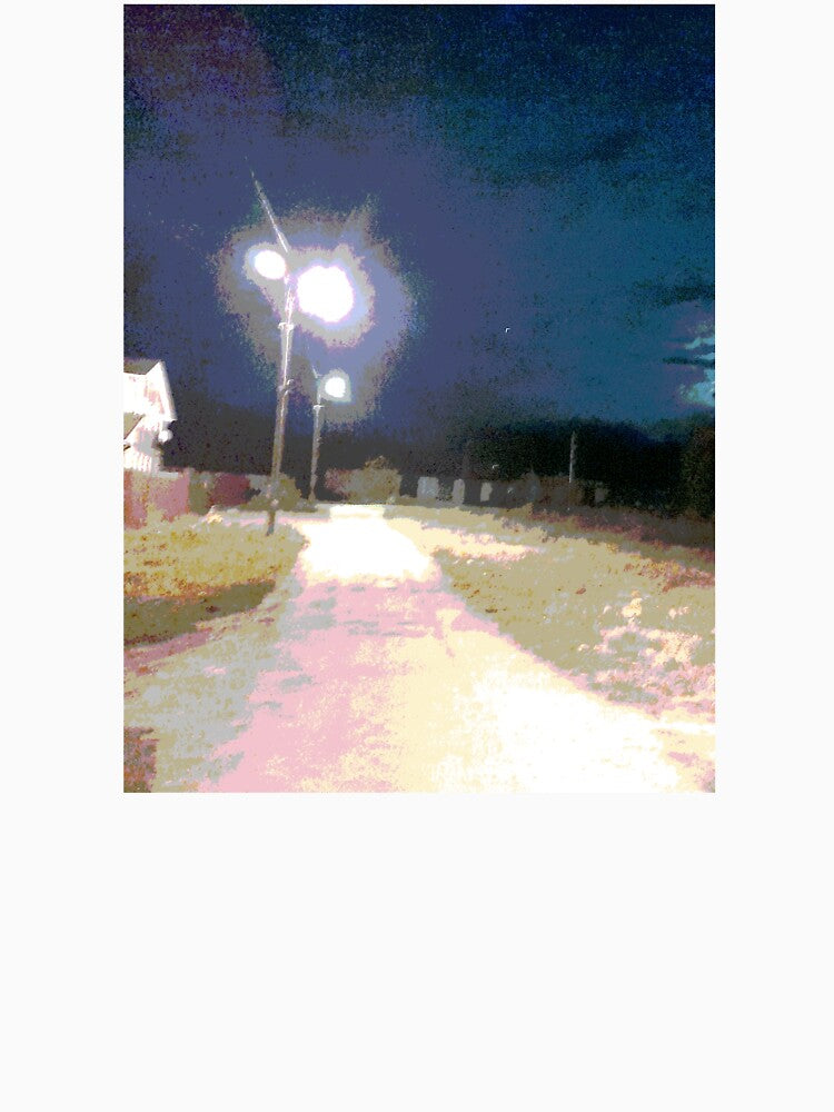 Unnamed Road - Weirdcore Landscape Night Photography Art by MusicArtAndGrind