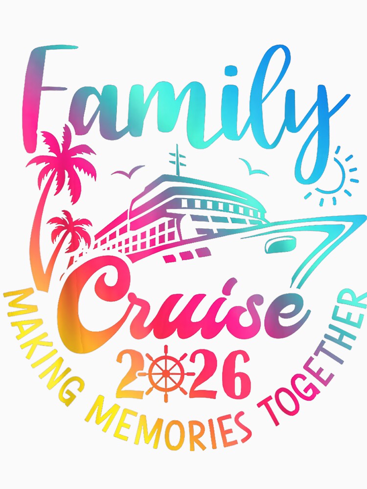 Family Cruise 2026 Shirt Colorful Tropical Vacation For Matching Outfits by esumedilema1