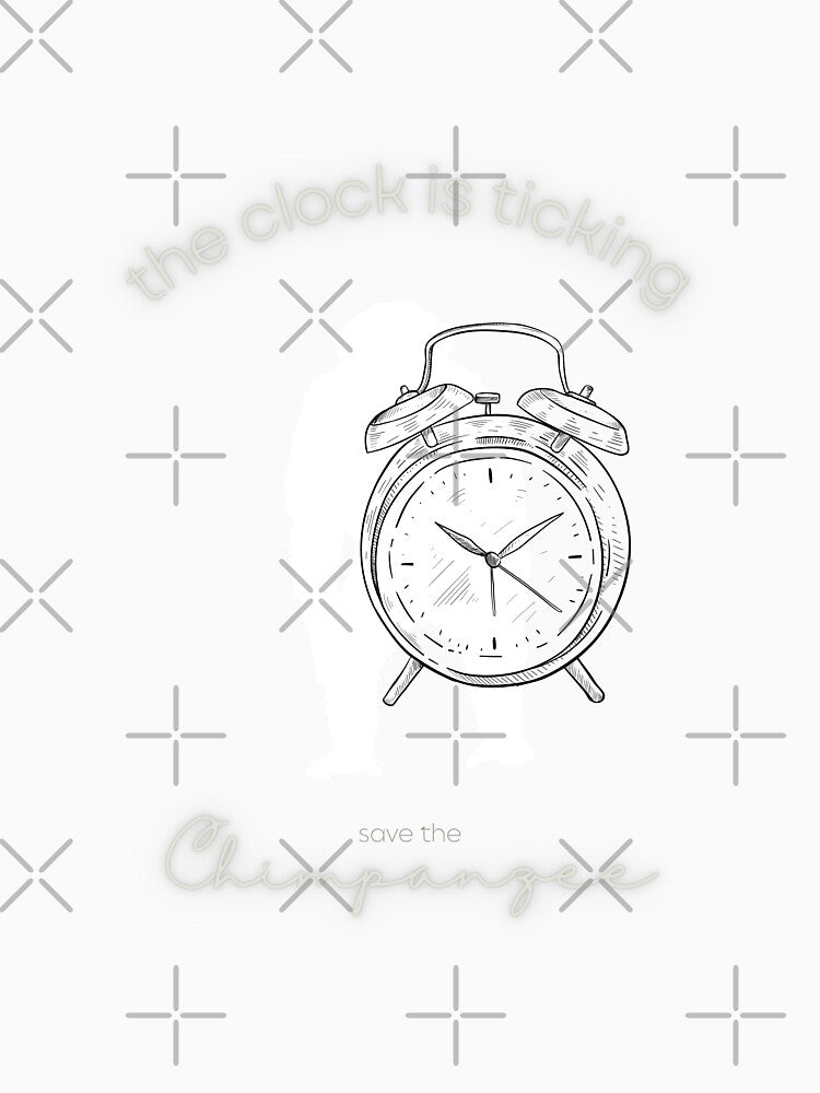 Save The Chimpanzee The Clock is Ticking Sticker by MagicWolfStar