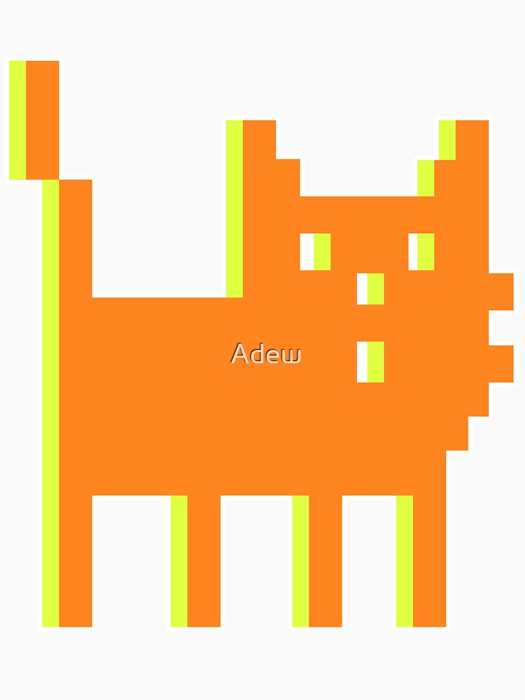 pixel cat massive orange! by Adew