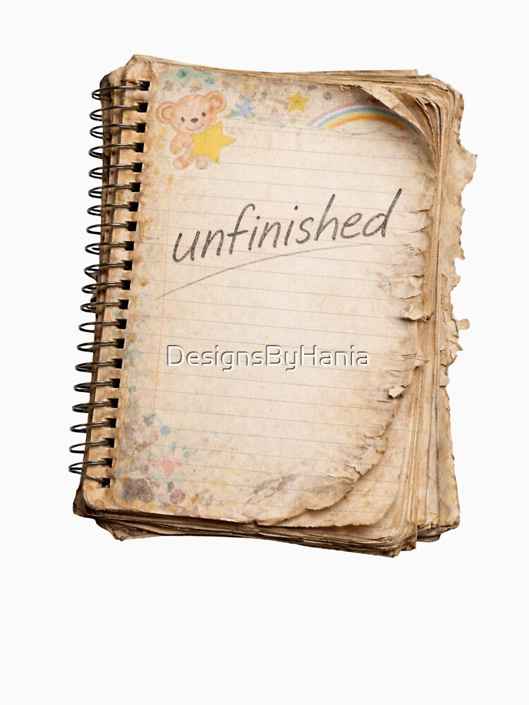 Unfinished Notebook – Pages Missing by DesignsByHania