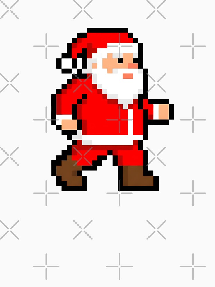 Pixel Santa – Retro 8-Bit Christmas Character by bennasener