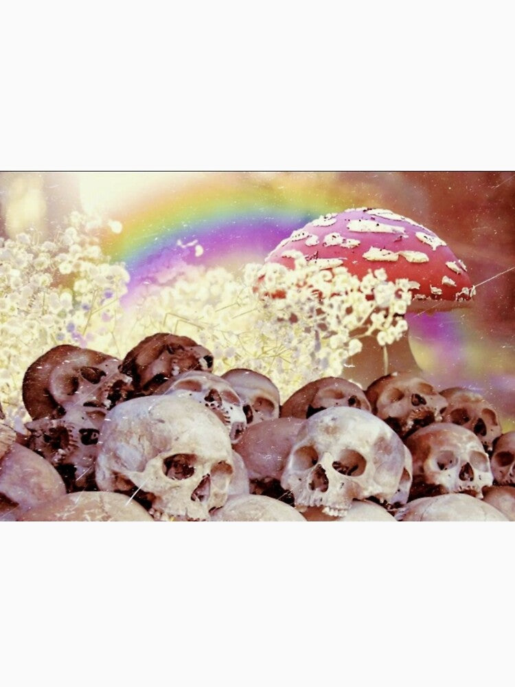 baby's breath skulls by TheSadInsect