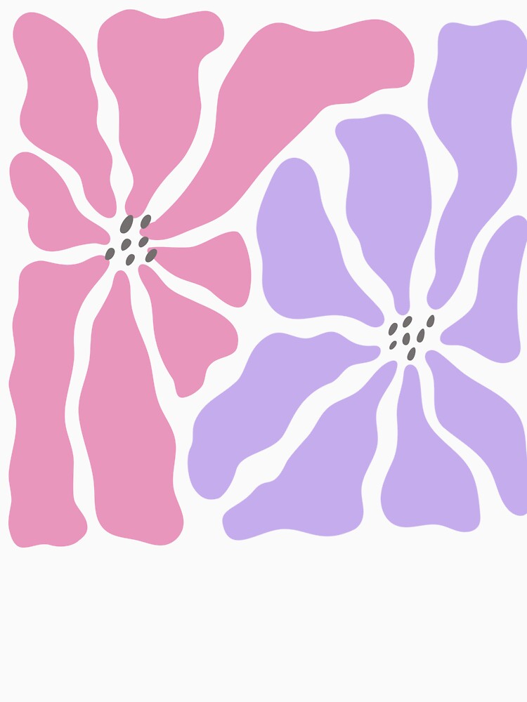 Matisse Pastel Flower Minimalist Modern T-Shirt by XelaStore