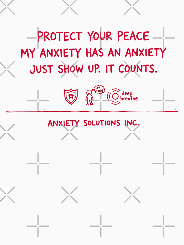 Protect Your Peace – Raw Marker Anxiety Humor by Mdozet