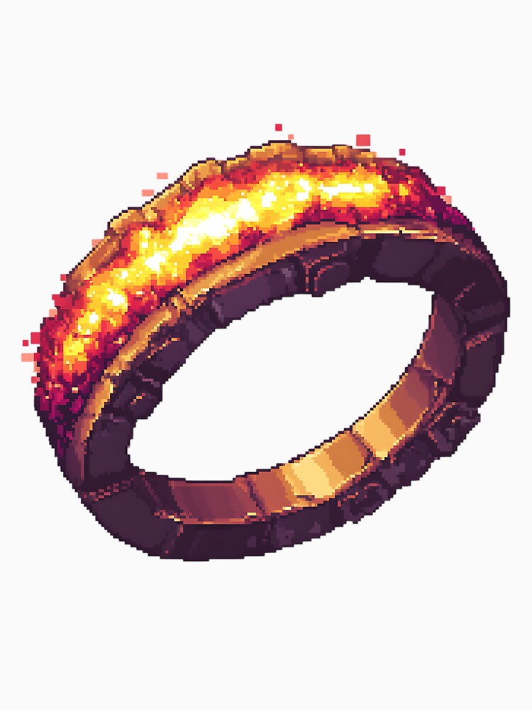 Retro Pixel Art: 8-bit Ring by bapupa
