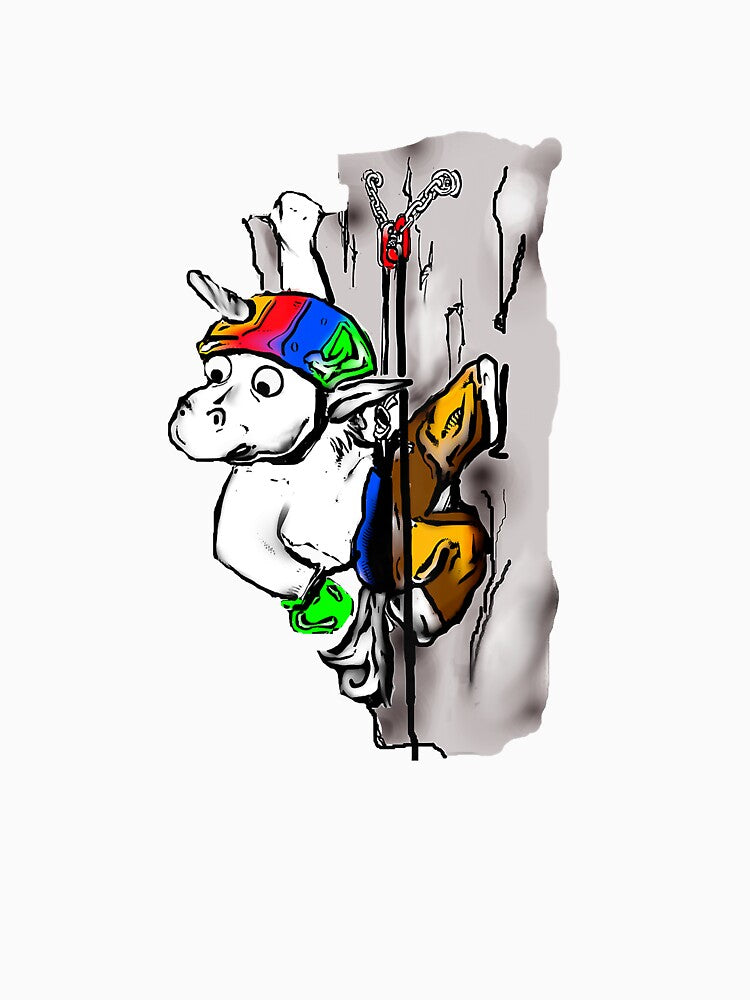Climbing Unicorn Rock Climbing Climber Mountain Bouldering Funny by Jutisi