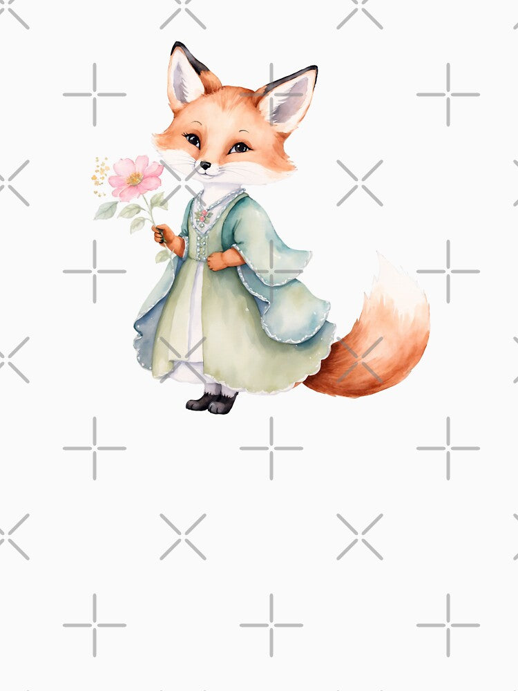 Watercolor Fox Magic by Victoria Riabov