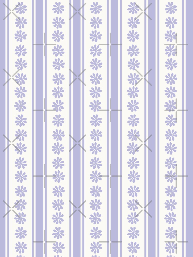 VINTAGE CLASSIC SCANDINAVIAN STYLE BOHO STRIPES LILAC by blomastudios