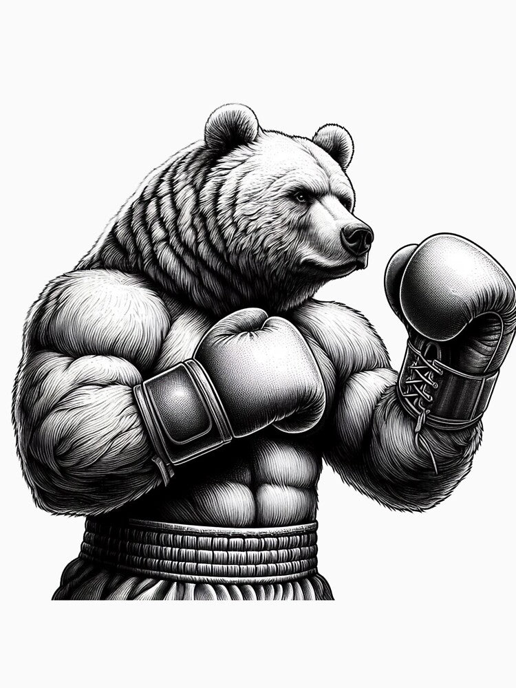 Boxing Bear Classic Style Fight Position by Martial-Art-23