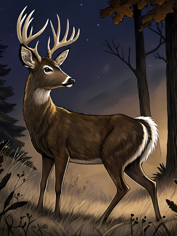 Night Wildlife Illustrations Animal Art Nature Creature by ART ATTACK ZONE