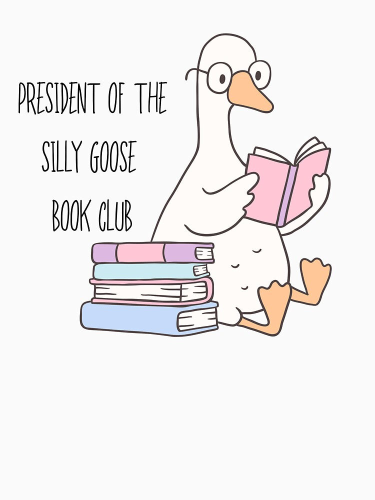 President of the Silly Goose Book Club | Bookish Kindle Sticker by theintentionalteacher